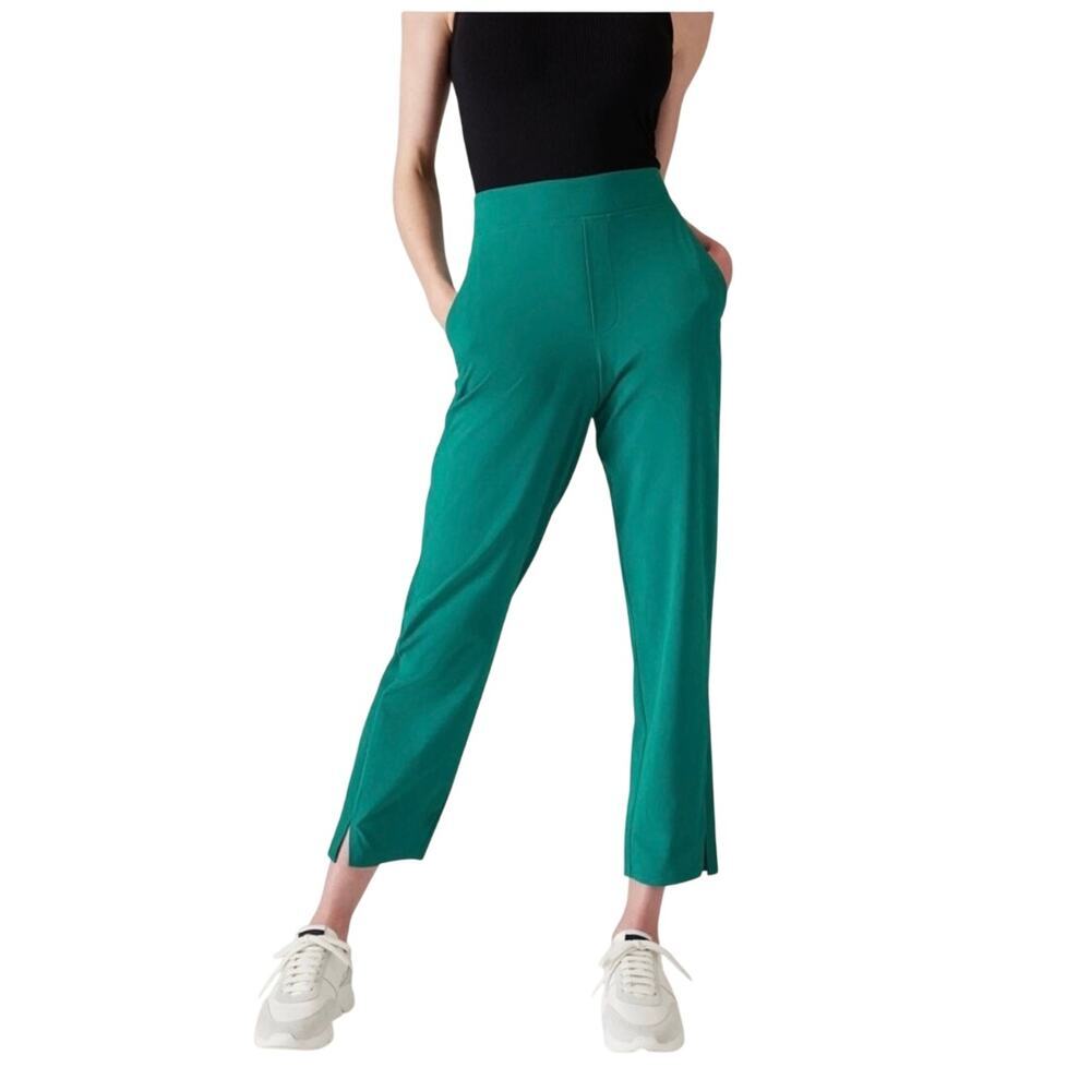 Athleta Brooklyn Mid-Rise Ankle Pant in Emerald Green Women’s Size 6 *EUC